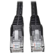 Tripp Lite Cat6 Gigabit Snagless Molded Ethernet Cable, RJ45 Male to Male, Black, 30 ft, N201-030-BK