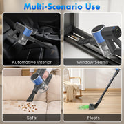 Rayfurn 807C Cordless Vacuum Cleaner 40KPa/50Mins Lightweight Stick Vacuum with Brushless Motor, LED Display