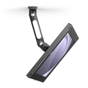 Compulocks Galaxy Tab A9+ Apex Enclosure Swing Wall Mount, Adjustable Tilt Pan Swing, Metal Frame, Quick Keyed Access, Black, 827B11GAPX9B