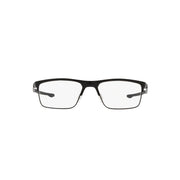 Oakley Men's Cartridge Semi-Rimless Rectangular Prescription Eyeglasses, Satin Black, 54mm OX5137