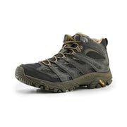 Merrell Moab 3 Mid Waterproof Hiking Shoes, Black/Beluga, Leather Upper, Vibram TC5+ Outsole, J00003598