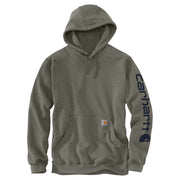 Carhartt Loose-Fit Midweight Logo Hoodie - Dusty Olive - 2XL