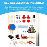 Best Choice Products 10-in-1 Combo Game Table Set, 2x4 ft, Walnut