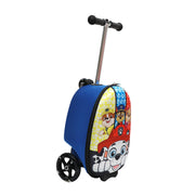 Bioworld Paw Patrol Hard-Side Scooter Luggage with Light-Up Wheels, 2-in-1 Design, Retractable Handle, 20.5 in