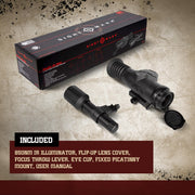Sightmark Wraith 4K Mini Digital Night Vision Rifle Scope, 4-32x32mm, Black, Compact Aluminum Design, 8x Digital Zoom, SM18042