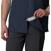 Columbia Men's Slack Tide Camp Shirt, Omni-Shade Sun Protection, Collegiate Navy, Big and Tall, 3X, 157705