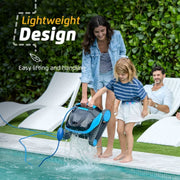 Maytronics Explorer E10 Robotic Pool Vacuum Cleaner All Pools up to 30-ft Scrubber Brush Easy Top Load Filters