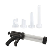 Mossy Oak Jerky Gun Jr. Manual Sausage Stuffer with 1 lb Capacity and 5-Piece Jerky and Sausage Making Kit, Black, 37-0260-MO