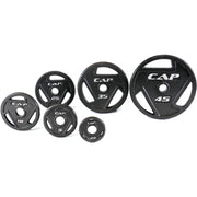 Cap Barbell 2-Inch Olympic Grip Plate, Solid Cast Iron, Gray Baked Enamel, 45 lb, Single