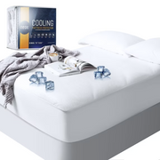 Nestl Waterproof Mattress Protector, Premium Cooling Mattress Pad Queen, Mattress Cover Fits Mattresses Up to 21 inches
