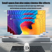 Kothab Nostalgic 4K Projector with Retro Gaming Console, 20,000+ Built-in Games, 2 Wireless Controllers, White