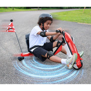 ORFELD MA05A100 24V Electric Kids Go Kart for Ages 6+, Red