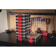 Hyper Tough 100-Piece Drill and Drive Tool Set with Assorted Steel Bits, Clear Click Fit Case, 42989CF