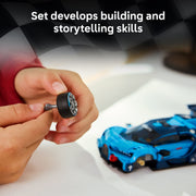 LEGO Speed Champions Bugatti Vision Gran Turismo Hyper Sports Car Building Set, 284 Pieces, Multicolor, Ages 9+, 6588744