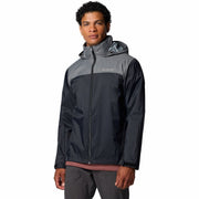 Columbia Men's Glennaker Lake II Waterproof Rain Jacket, Black/City Grey, XX-Large, 2089791012-2X