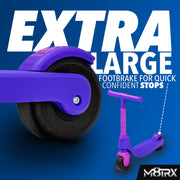 M8TRX MS-10-Pink Beginner Two Wheel Kick Scooter for Toddlers Ages 2.5+, Reinforced Polypropylene Frame, Oversized 6-Inch Wheels, Pink