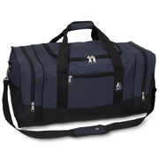 Everest 025-NY/BK Unisex Sporty Gear Duffel Bag - Large Navy