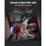 Upgo L-YSDB002 Exercise Bike-Stationary Indoor Cycling Bike for Home 270 Lbs Weight Capacity