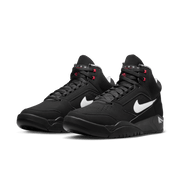 Nike Air Flight Lite Mid Basketball Shoes, Lightweight Perforated Leather, Nike Air Cushioning, Black White Varsity Red, Size 9, DQ7687-003