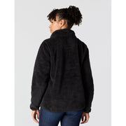 Carhartt Women's Loose Fit Fleece Pullover, 9.7-Oz Polyester, Secure Zipper Pocket, Elastic Cuffs, Black, X-Large, 106470