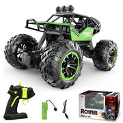 Hot Bee 1:18 Scale Monster Truck Crawler with Rechargeable Batteries, Green