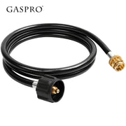 Gaspro 6FT Propane Adapter Hose Connects 1lb Portable Appliances to 20-40lb Tanks, Heavy-Duty Rubber with Brass Fittings, Compatible with Coleman, Weber, Blackstone GASPRO6FTGA09