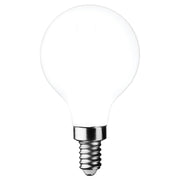 Great Value G16.5 LED Decorative Globe Light Bulbs, 4.5W 40W Equivalent, Soft White 2700K, Frosted Glass, E12 Candelabra Base, Dimmable, 2 Pack, GVCQFG1640272