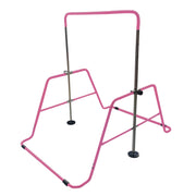 Cap Barbell Adjustable Height Horizontal Gymnastics Bar for Kids, Purple, Foldable Design, 35-51 in Height, Supports 150 lb, FMIS-GYMBAR-PL
