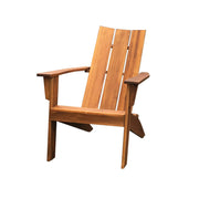 Mainstays MSX236189541012 Wood Outdoor Modern Adirondack Chair, Natural Color