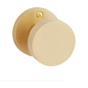 Signature Hardware 455663 Moceri Reversible Solid Brass Single Dummy Door Knob, Satin Brass