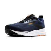 Brooks Trace 4 Men's Running Shoe, DNA LOFT v2 Cushioning, Peacoat Black Orange Pop, Size 10 Medium, 110452-441