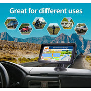 URFRU 9 Inch GPS Navigation Device with 2026 Maps, Lifetime Updates, Custom Truck Routing, Multilingual Support, Multimedia Playback