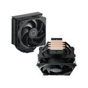 Cooler Master Hyper 212 Black Edition CPU Cooler, 120mm PWM Fan, 4 Copper Heat Pipes, Aluminum Heatsink, Quiet Operation, Compatible with AMD AM5/AM4 and Intel LGA1700/1200