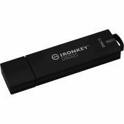 Kingston IronKey D500S 32GB USB 3.2 Gen 1 Type A Flash Drive, XTS-AES 256-bit Encryption, Dual Hidden Partition, FIPS 140-3 Level 3 Certified, Rugged Zinc Casing