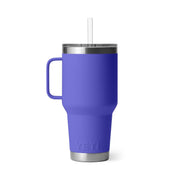 Yeti Rambler 35 oz Travel Mug with Straw Lid, Ultramarine Violet, Stainless Steel, Vacuum Insulated, Cup Holder Compatible, 81628621
