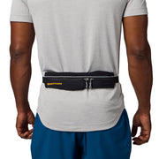 Nathan Mirage Sport Belt, Adjustable Elastic Fit, Two Expandable Zipper Pockets, Plastic Buckle Closure, Black