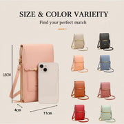 Women's Touch Screen Mobile Phone Messenger Bag, brown