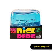 Schylling NeeDoh Niceberg Giant Sensory Squeeze Toy, Iceberg Shape, Blue, 3.25 in Cube