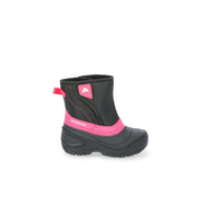 Ozark Trail Kids Waterproof Shell Winter Boots, 6 Big Kid, Black Pink - Round Toe