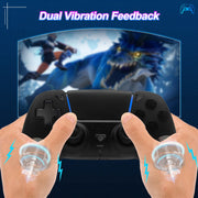 Sixgoldhua Wireless Gaming Controller Compatible with PS5, PS5 Slim, PS5 Pro, PC, Bluetooth Connectivity, 6-Axis Gyro, Dual Vibration, 1500mAh Battery