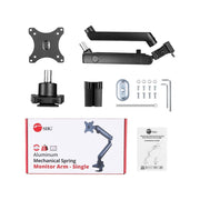 Siig Aluminum Mechanical Spring Single Monitor Arm, Adjustable Desk Mount for 17