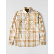Carhartt Men's Rugged Flex Relaxed Fit Lightweight Long-Sleeve Plaid Shirt, Oat Milk, Medium, 107014