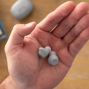 Voxx Accessories Corp. RCA OTC In-Ear Hearing Aids, Rechargeable, 15-Hour Battery Life, Smart Chip with Active Noise Cancellation, Water-Resistant Gray, Charging Case Included