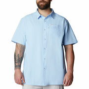 Columbia Men's Slack Tide Camp Shirt, Omni-Shade UPF 50 Sun Protection, Omni-Wick Moisture-Wicking, Short Sleeve, Sail, 2XB, 157705
