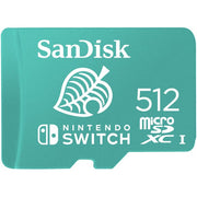 SanDisk SDSQXAO-512G-AWCZN 512GB microSDXC UHS-I Memory Card for Nintendo Switch Animal Crossing Leaf