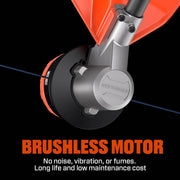Senix 60V Max X6 Brushless Cordless String Trimmer, 16-Inch Cutting Diameter, Variable Speed, Lightweight Aluminum Shaft, 3Ah Battery and Charger Included