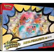 Pokemon TCG Mega Evolution Ascended Heroes Box with Foil Promo Card, Oversize Lenticular Card, 4 Booster Packs, Multi Color, 10-10313-126