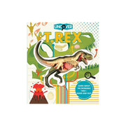 Silver Dolphin Books Uncover a T.Rex Educational Hardcover Book with 3-D Dinosaur Model Exploration