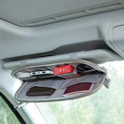 JUNSICE Car Sun Visor Organizer Auto Interior Accessories, Brown - Easy to Install