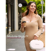 Momcozy Mobile Style M6 Wearable Breast Pump with DoubleFit Silicone Flange, 3 Modes, 9 Suction Levels, Red